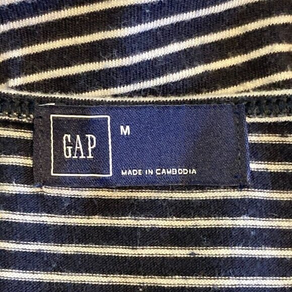 🔥 3/$15 🔥 Gap Striped Knit Dress Spring Summer School Graduation Skater Y2 - Picture 4 of 5
